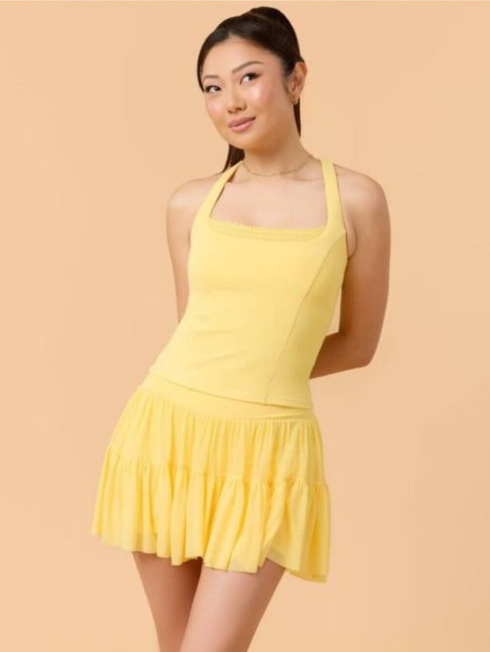Blogilates Women's Mommy & Me Princess Tank Top - Yellow